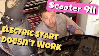 Scooter 911 Electric Start Doesnt Work troubleshooting your starter starter relay and circuit [upl. by Asiat]