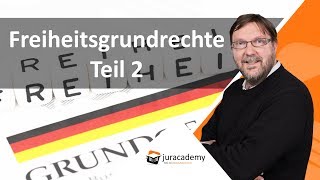 Das Prüfungsschema der Freiheitsgrundrechte – Teil 2 ► juracademyde [upl. by Naelopan411]