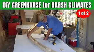 DIY Wood Greenhouse Build Part 1 Bending Bow Frames on a Budget diygarden [upl. by Eillehs]