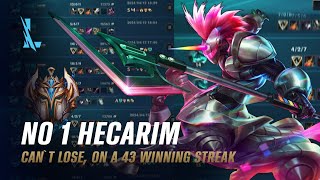 Wild Rift HECARIM  TOP 1 Arcade Hecarim S14 Ranked Gameplay  Build [upl. by Aikrehs]