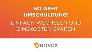 VERIVOX  Umschuldung in 3 Schritten Alles was Sie wissen müssen Veri easy Verivox [upl. by Merfe]