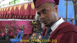 Timorese Student Graduates with Master’s Degree From 49th PNG Unitech Graduation [upl. by Aihsilat143]