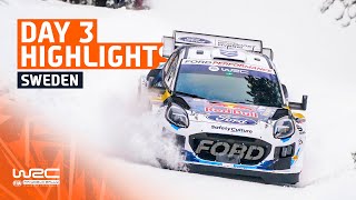 Day 3 Highlights  WRC Rally Sweden 2024 [upl. by Ranice]