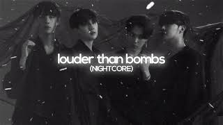 louder than bombs  bts sped upnightcore [upl. by Aicsile]