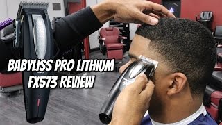 NEW BABYLISS PRO LITHIUM FX573 REVIEW  HIGH TAPER  CRISPY LINE UP  ZERO GAP [upl. by Anilorac]