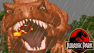 Jurassic Park All Bosses No Death With Ending Arcade [upl. by Yraek]