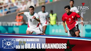 Gol de Bilal El Khannouss  Egipto vs Marruecos 03  Juegos Olímpicos París 2024 [upl. by Aenil]