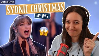 SYDNIE CHRISTMAS  My Way BGT 2024  Vocal Coach Reaction amp Analysis Jennifer Glatzhofer [upl. by Doehne980]