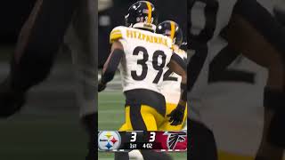 DeShon Elliott with the INT in his Steelers debut herewego nfl [upl. by Assyla]