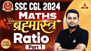 SSC CGL 2024  SSC CGL Maths Classes By Abhinandan Sir  Ratio Part 1 [upl. by Eittak]