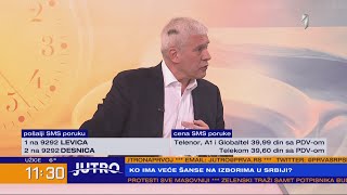 JUTRO  Boris Tadić i Boško Obradović gosti Jutra  PRVA [upl. by Dorn]