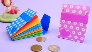 Радужный Оригами Кошелек из бумаги  Origami Rainbow Wallet [upl. by Kamila]