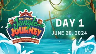 VBS DAY 1  JUNGLE JOURNEY  JUNE 20 2024  IAG [upl. by Ellekim]