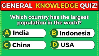 How Good Is Your General Knowledge 97 CANNOT SCORE 2525 [upl. by Adnavoj655]