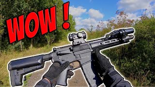 This STOCK Airsoft Gun Is INCREDIBLE  Krytac Trident MKII CRB Gameplay [upl. by Rusel859]