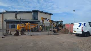 Building Activities at Bannockburn High School Stirling Scotland UK [upl. by Anemolif]