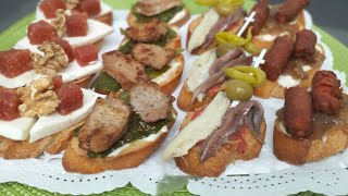 Aperitivos o pinchos para fiestas4 pinchos para fiestasespecialnavidad [upl. by Irrep]