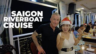 I Took a Saigon Riverboat Dinner Cruise hellovietnam [upl. by Kimbra]