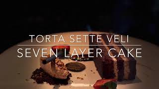 How to plate a dessert  Torte Sette Veli Seven Layer Cake  Italian Dessert  By Chef Ashish [upl. by Osugi]