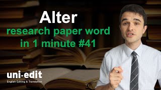 ALTER definition ALTER in a sentence ALTER pronunciation ALTER meaning [upl. by Atiuqrahs]