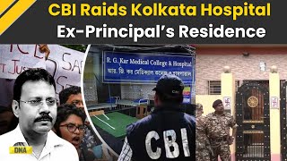 CBI Raids RG Kar Medical College ExPrincipal Sandip Ghoshs Home In Financial Irregularities Case [upl. by Enerak]