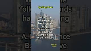 Spelling Time 488 spelling englishlearning englishvocabulary questions quiz [upl. by Gibrian281]