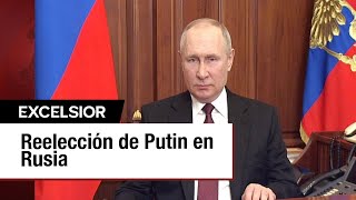 Vladímir Putin es reelegido para quinto mandato presidencial en Rusia [upl. by Refinne904]