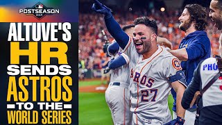 José Altuve SENDS ASTROS TO WORLD SERIES with 2run home run [upl. by Shuler]