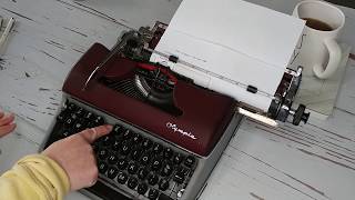 TYPEWRITER TUTORIAL  1958 Olympia SM3 Vintage Typewriter [upl. by Valencia375]