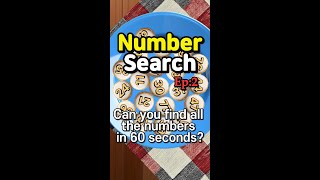 NumberSearch BrainTeasing Number Search Game You NEED to Try【Memory  brain game  Quiz 】ep2 [upl. by Suirauqram638]