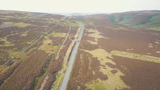 Willys Hotchkiss M201 Jeep Lammermuir Hills from the air [upl. by Killigrew]