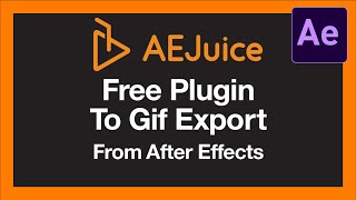 How to Export GIFs from After Effects Tutorial  AEJuice gif render setting [upl. by Silsbye]