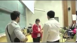 Two students serenade random women during lectures [upl. by Alliuqaj]