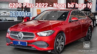 Mercedes C200 Plus 2022 màu đỏ lăn bánh 26000 km tại H3T Auto [upl. by Zumstein]