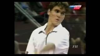 Agassi v Federer  Basel 1998 R1 Highlights [upl. by Wiley]