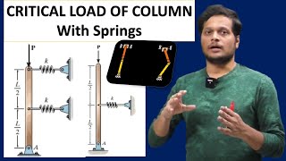 CRITICAL LOAD OF COLUMN WITH SPRINGS SSC JE RRB JE  GATE IES AEE [upl. by Lawton]