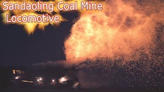 A day of Steam Locomotive in Sandaoling Coal Mine 4K [upl. by Iasi]