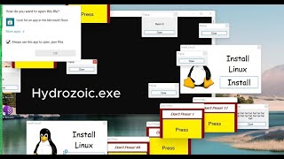 Dangerous Computer Virus Wants me to Install Linux  Hydrazoicexe  Made by pankoza [upl. by Eneres532]