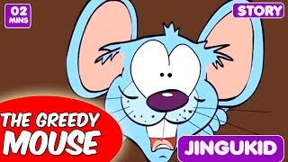 Aesops Fables Cartoon Video  The Greedy Mouse  Moral Story for Kids  Latest Animated Kids Cartoon [upl. by Alomeda366]