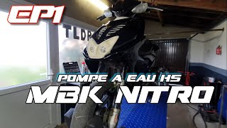 MBK NITRO Pompe à eau et joint de culasse EP1 [upl. by Anniroc435]