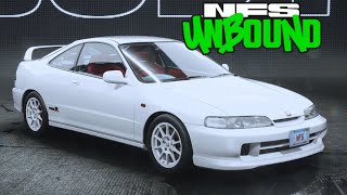 Honda Integra TypeR Showcase amp Customization  Need for Speed Unbound [upl. by Annauqal475]