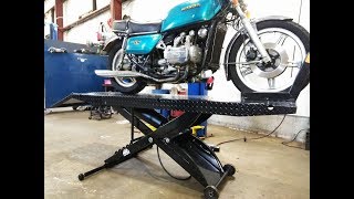 Mac Tools Drop Tail Motorcycle Lift Review [upl. by Erdnuaed]