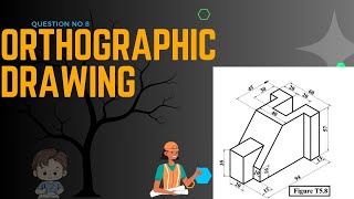 ORTHOGRAPHIC PROJECTION  T58  ENGINEERING DRAWING EngineeringStudios174 [upl. by Tuinenga]