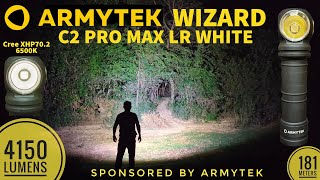 Armytek Wizard C2 Pro Max LR White Review amp Comparison with Wizard C2 Pro Max TIR amp LR Warm [upl. by Medrek806]