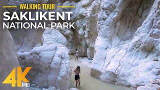 4K Walking Tour in Amazing Natural Canyon  Saklikent National Park a Beautiful Gem of Turkey [upl. by Llewoh]