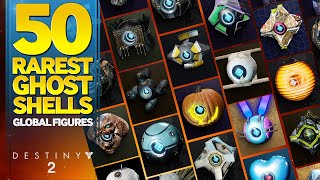 50 Rarest Ghost Shells in Destiny 2 [upl. by Ibby]