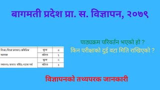 बागमती प्रदेश प्रा स विज्ञापन २०७९ को सम्पूर्ण जानकारी  All details of Bagamati Prasa Vacancy [upl. by Enial]