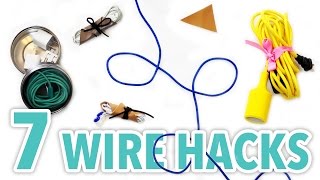 7 DIY Wire Organization Hacks  HGTV Handmade [upl. by Ahselrac359]