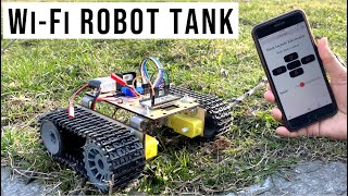 WiFi Robot Tank  ESP32  Smartphone Controlled 👌🔥 [upl. by Madelina226]