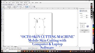 OCTO MOBILE SKIN CUTTING MACHINE USE WITH COMPUTER amp LAPTOP SOFTWARE [upl. by Skipper]